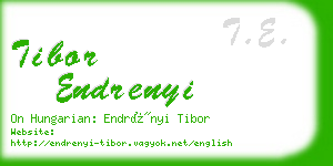 tibor endrenyi business card